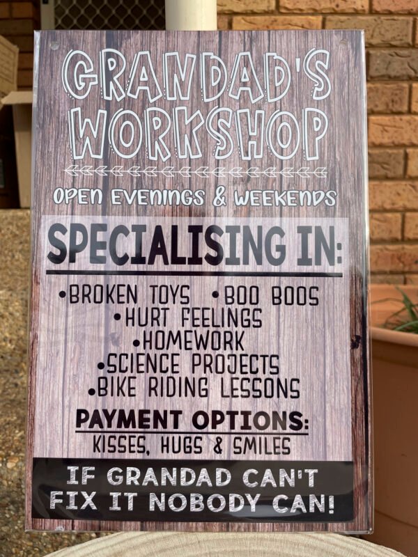 Dad's Workshop Sign - Image 10