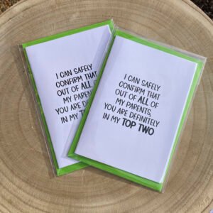 Top Two Favourite Card P/M