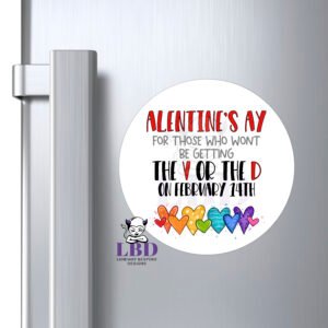 Alentines Ay Round Magnet