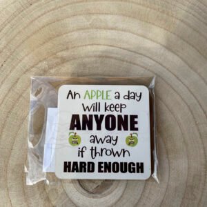 Apple a Day Square Magnet P/M