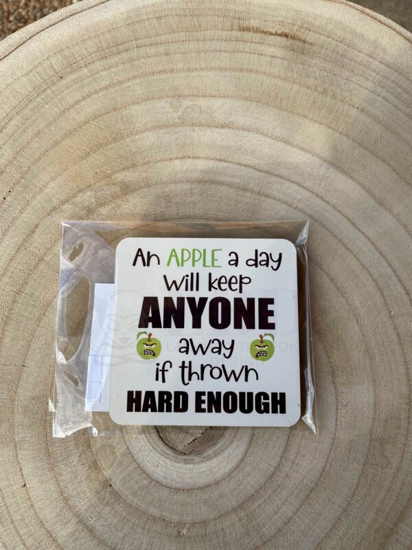 Apple a Day Square Magnet P/M