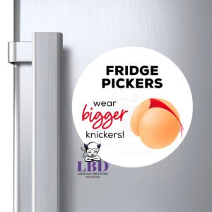 Fridge Pickers Round Magnet
