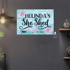 She Shed Aluminium Sign