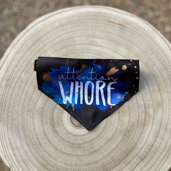 Attention Whore Sml Pet Bandana P/M - Image 3